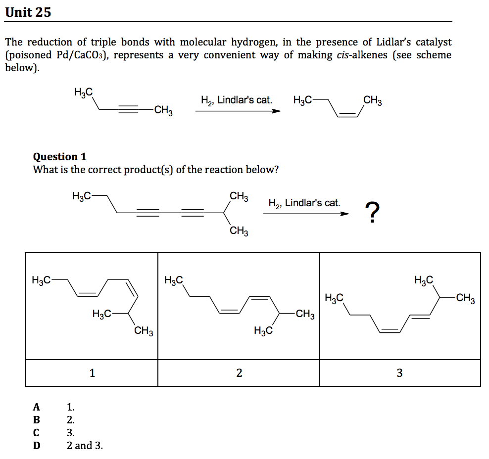 gamsat organic chemistry questions